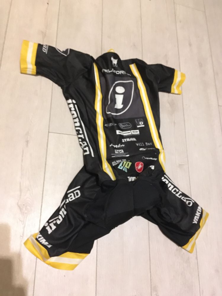 Costum skinsuit ciclism combinezon wanty team issue 2015 - xs