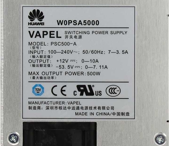Блоки питания для коммутаторов Cisco, Huawei