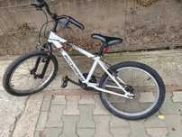 Bicicleta MTB copii 20" Decathlon Rockrider alba, fete/baieti