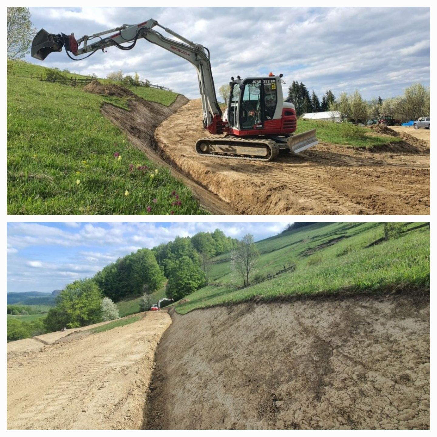 Mini excavator inchiriez prestări servici buldoexcavator buldozer