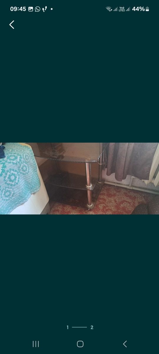 Стеклянный стол б.у
