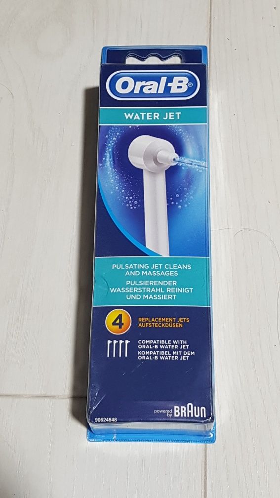 Set 4 capete Oxy Jet si Water Jet, pentru irigator Braun Oral B
