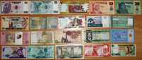 Lot 20 bancnote diferite UNC din 17 tari Africa si Asia