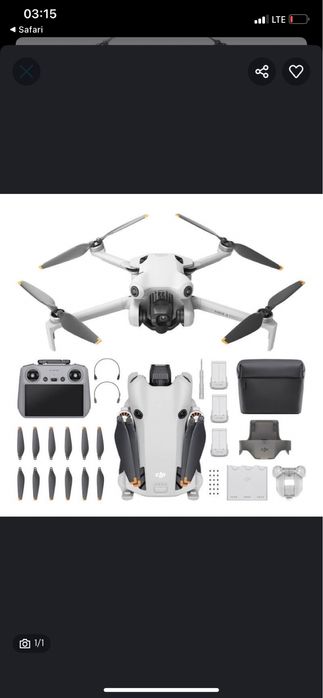 Продам дрон dji 4mini pro, все в комплекте, летает