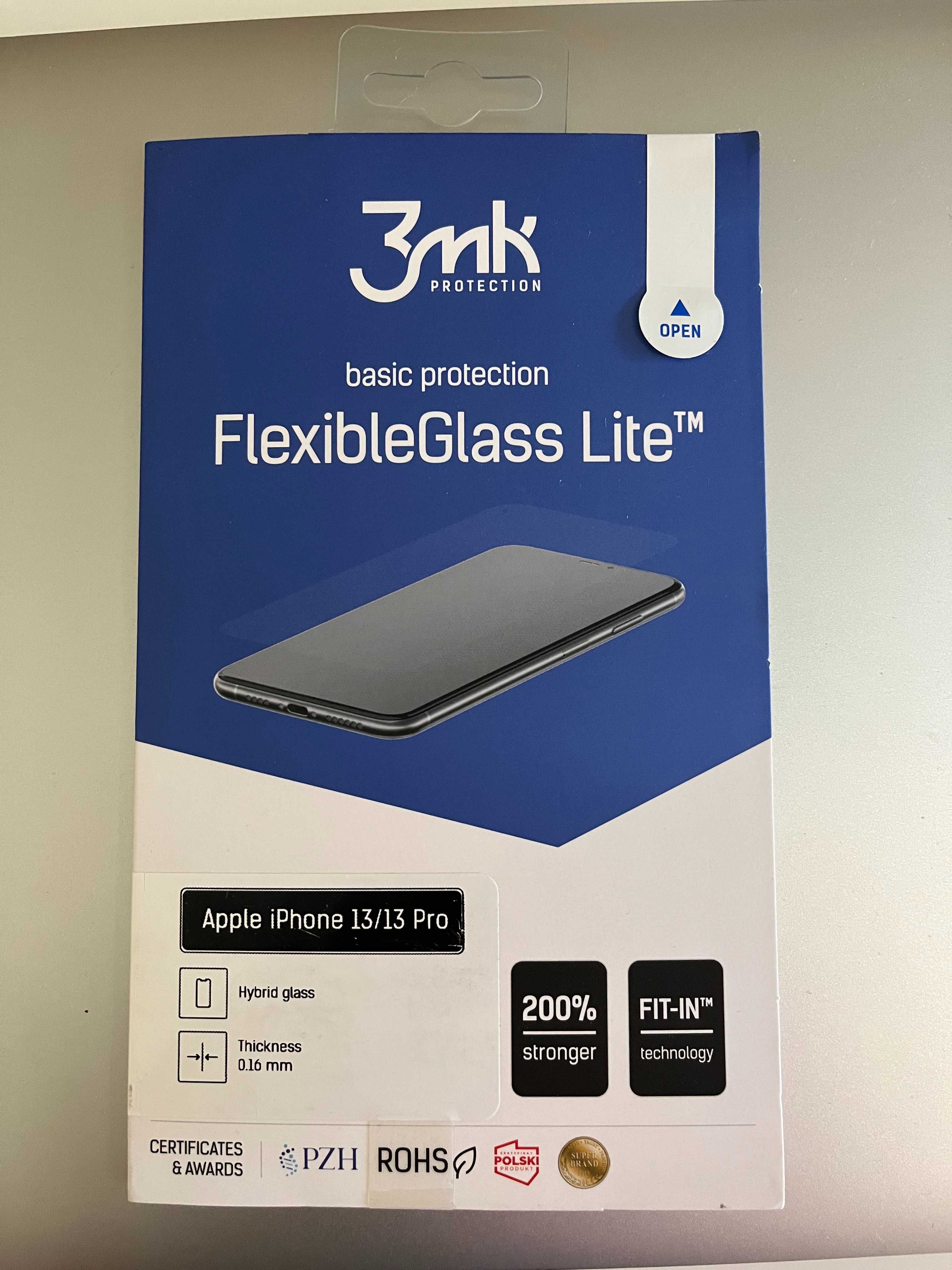 Протектор за екран за iPhone 13/13 Pro, Hybrid glass, Прозрачен