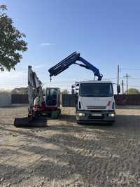 Închiriez utilaje excavator macara camion