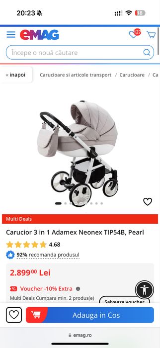Carucior 3 in 1 Adamex Neonex