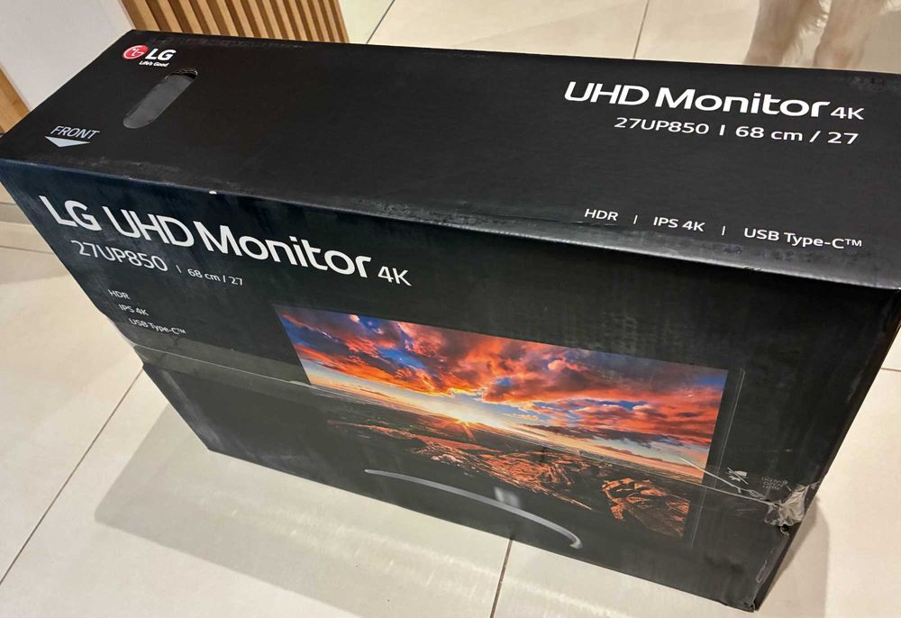 Монитор LG 27UP85N-W, 27", IPS панел, 4K UHD