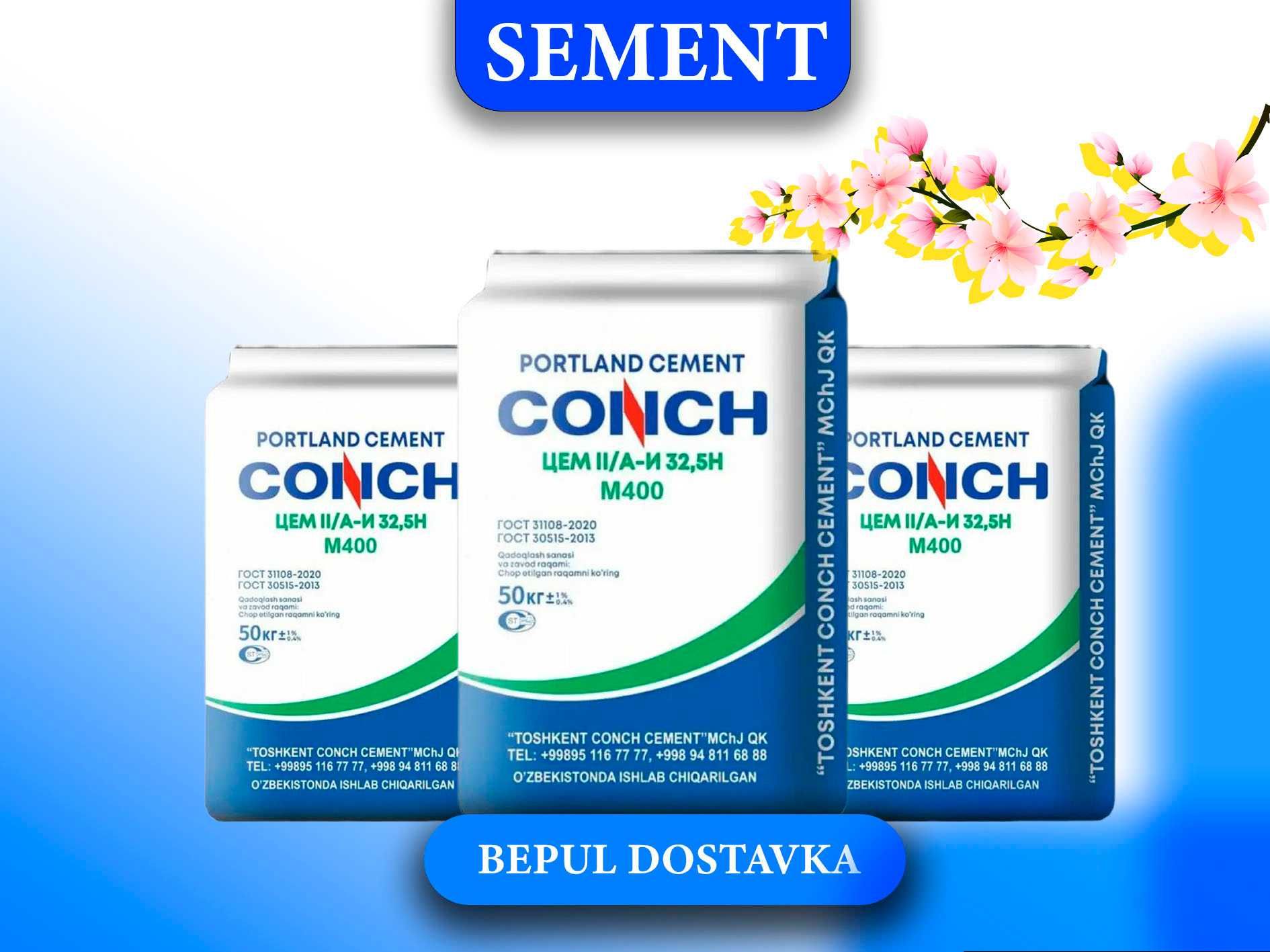 Conch Cement sement optom dostavka bepul