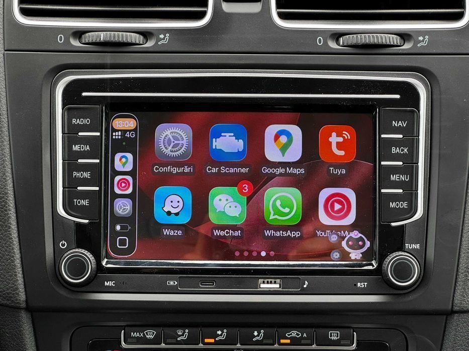 Navigatie 2GB Carplay VW Golf Passat cc Touran Tiguan Polo Tiguan T5