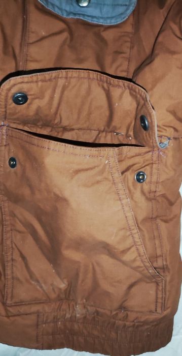 Пуховик много карманов теплый 48-50 недорого.