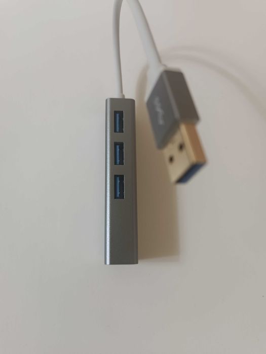 USB Адаптер для интернет порта с 3-портовым хабом Onten