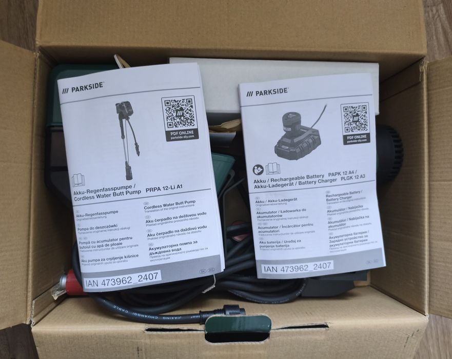 PARKSIDE - Акумулаторна Помпа за Дъждовна Вода