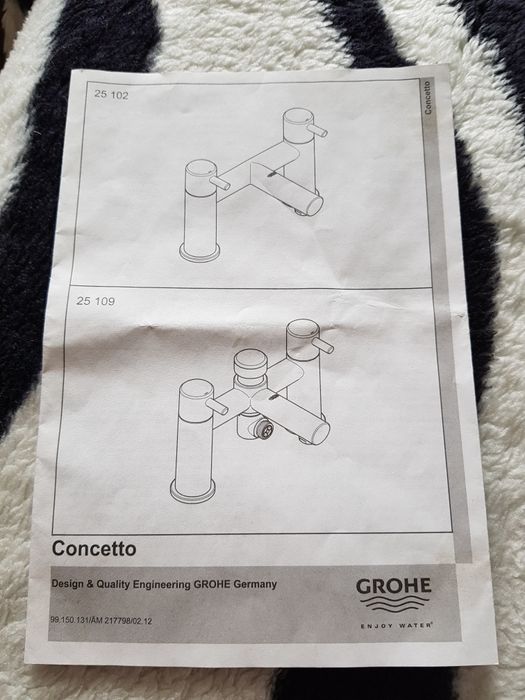 Baterie cada Grohe fara dus