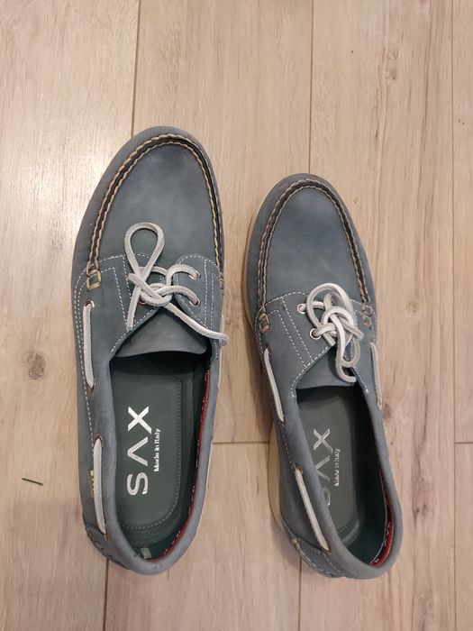 Pantofi mocasini piele intoarsa Sax Italia marimea 45 noi nepurtati