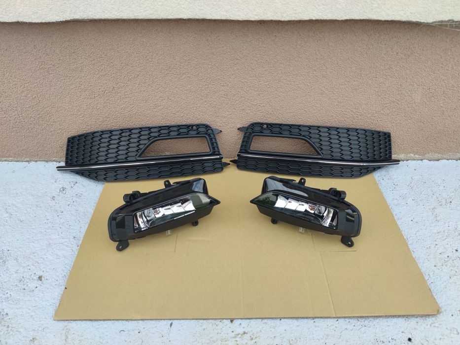 Proiector ceata grila Audi A4 B8 facelift S-line 2012-2015