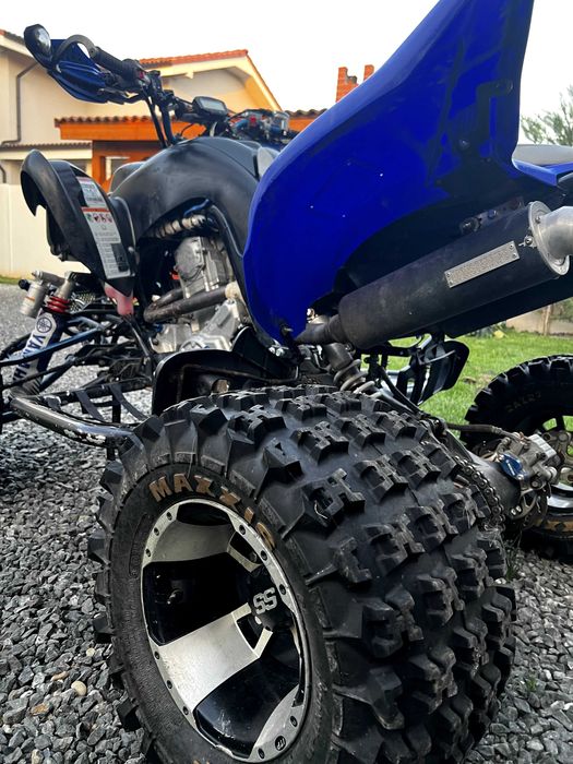 Yamaha Raptor 700 2010 • Evacuare dubla Monsterpipe • Multe accesorii