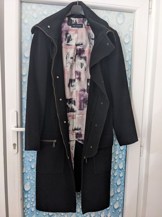 Palton/ pardesiu stofă neagră