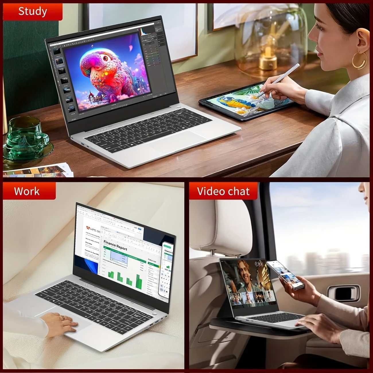 Нов лаптоп 15.6” | 8GB RAM + 256GB SSD | Вземи нов, мощен и евтин!