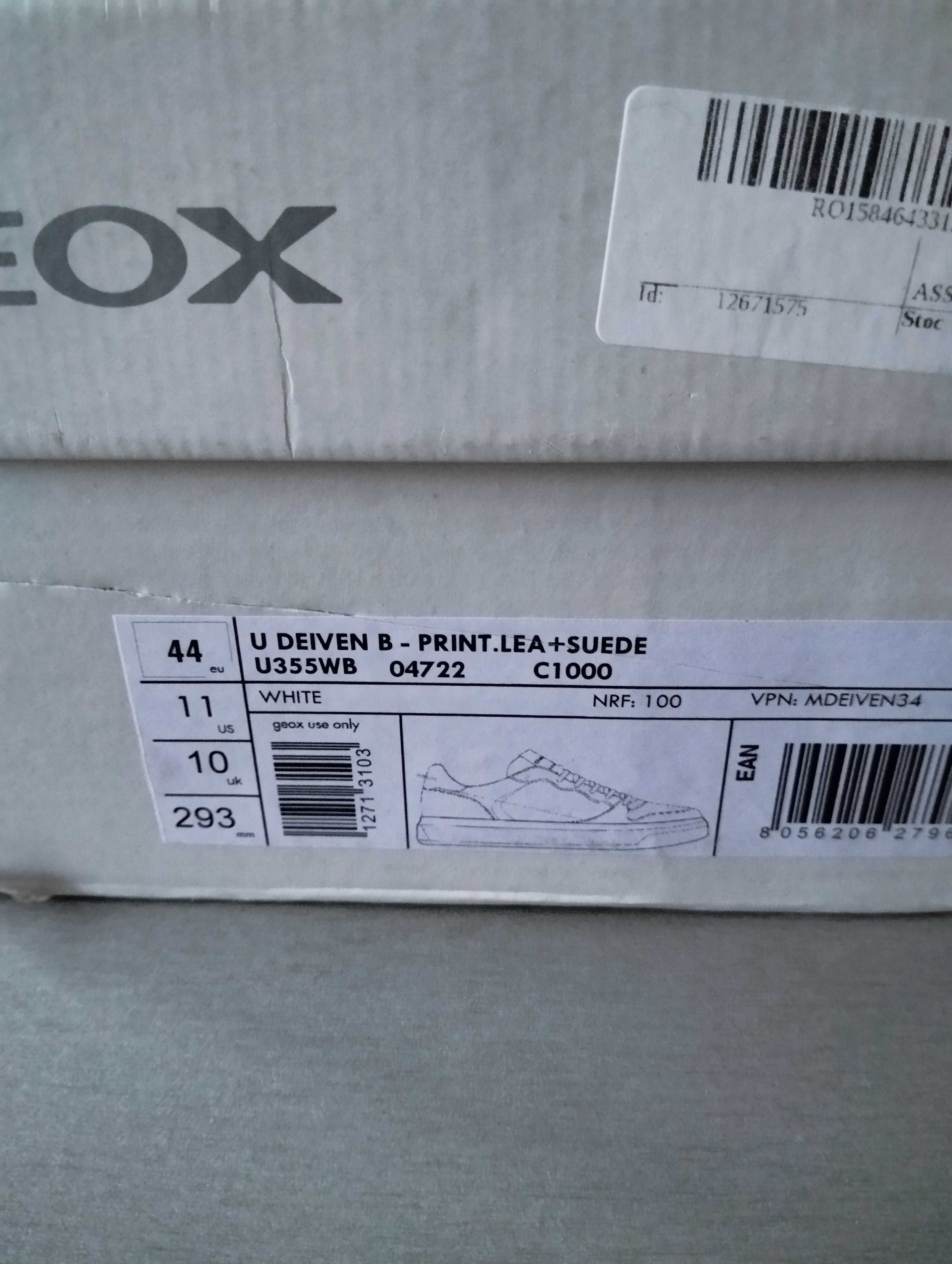 Маратонки GEOX 44  29см. 95лв