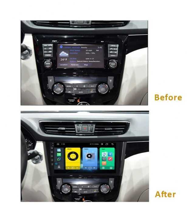 9-инчова мултимедия за Nissan Qashqai / X-Trail / Rogue (2013–2018)