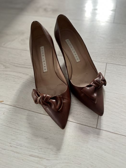 Pantofi Pura Lopez piele naturala 38