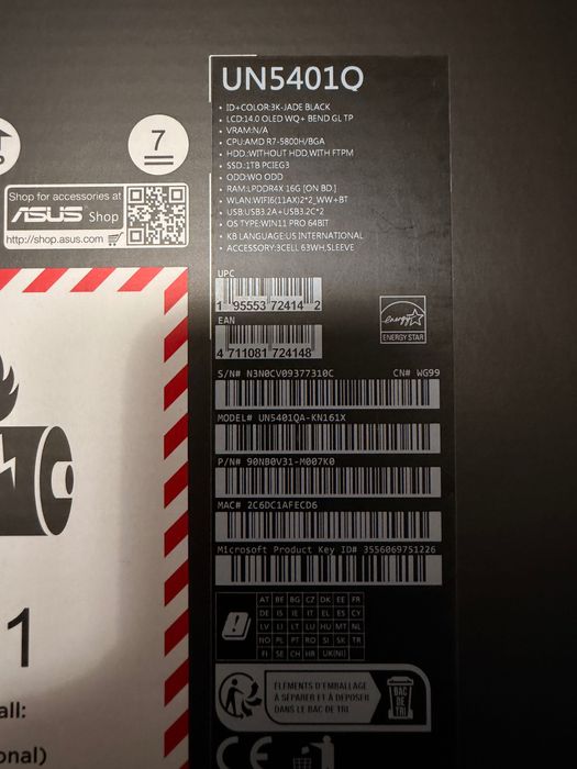 ASUS Zenbook 14 Flip OLED – Ryzen 7 / 16GB / 1TB SSD