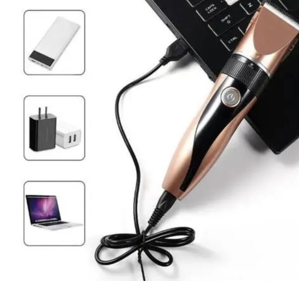 Aparat de Tuns Animale GM8022, USB, LCD, Accesorii Incluse