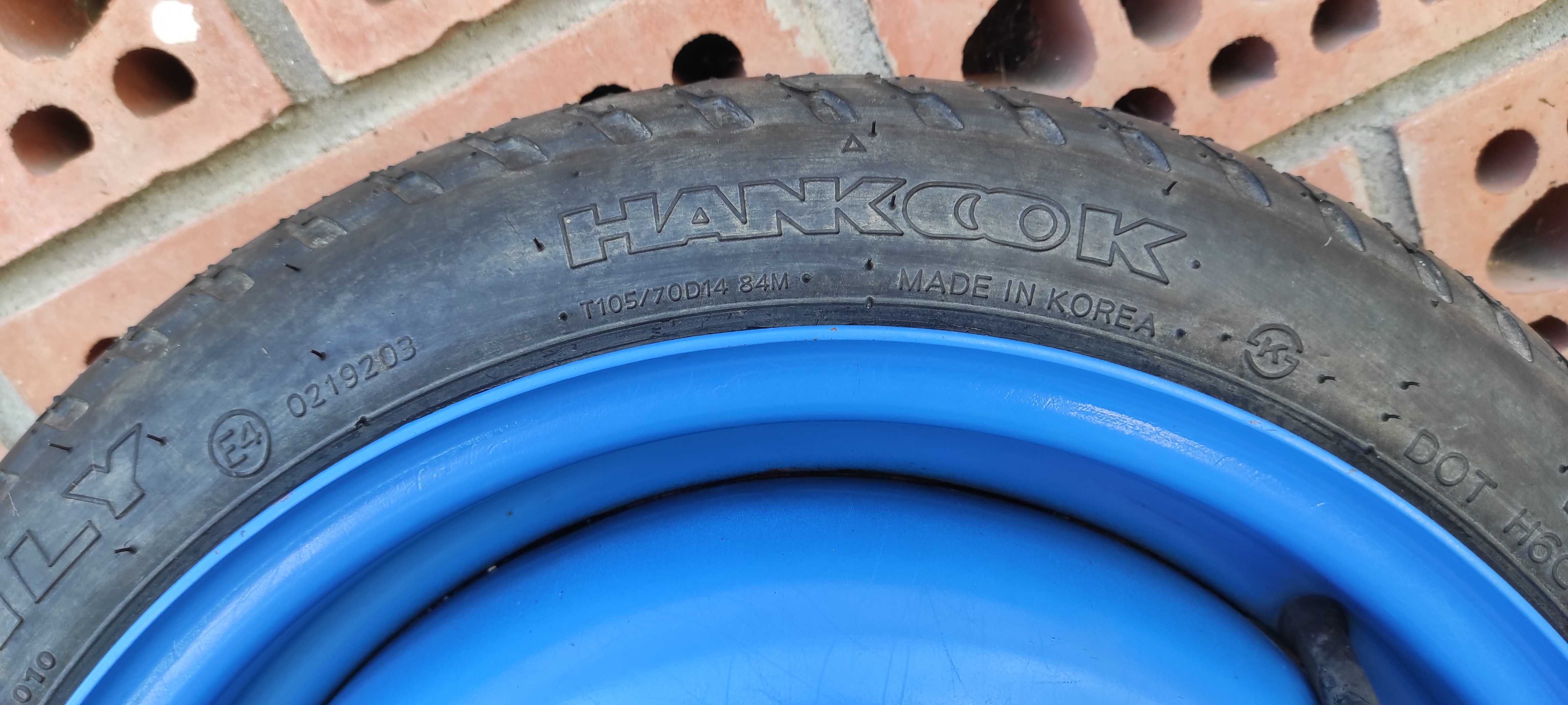 Roata rezerva mica slim 14 4x100 Hankook OEM Chevrolat Opel