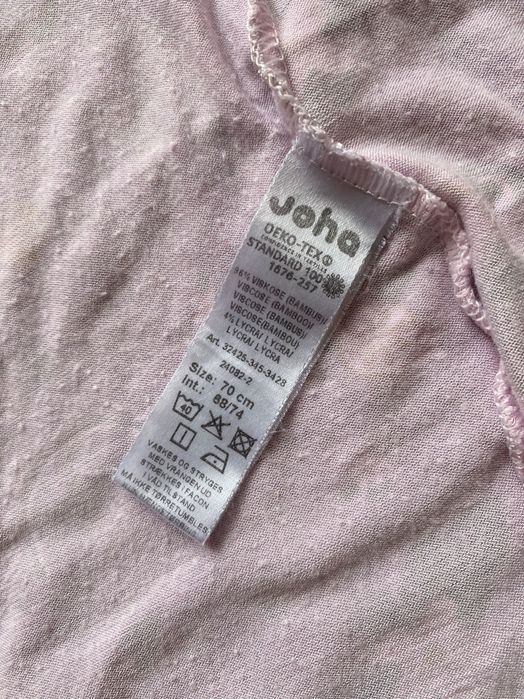 Salopetă bambus Joha, Tukan pink,  mărimea 70