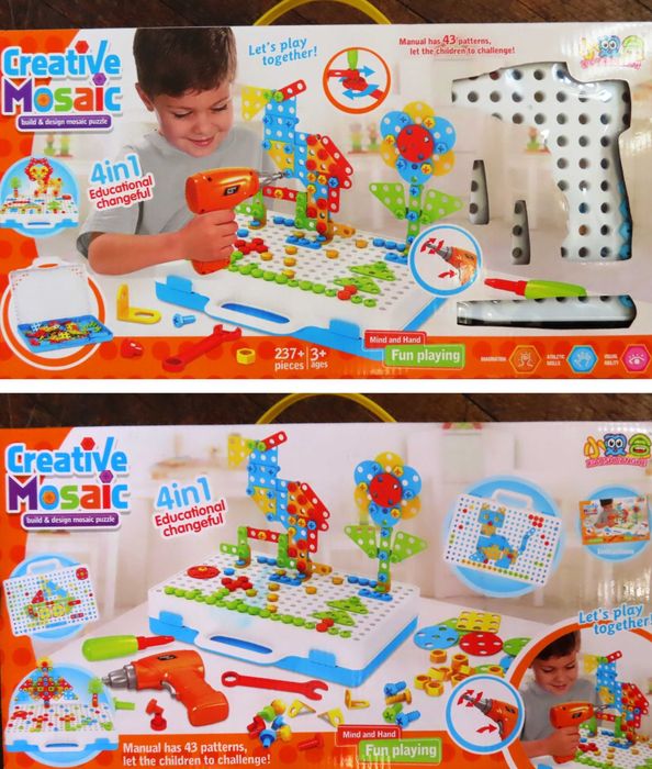 6 jucării, unele din lemn, îndemînare şi creativitate (2-3+ ani)