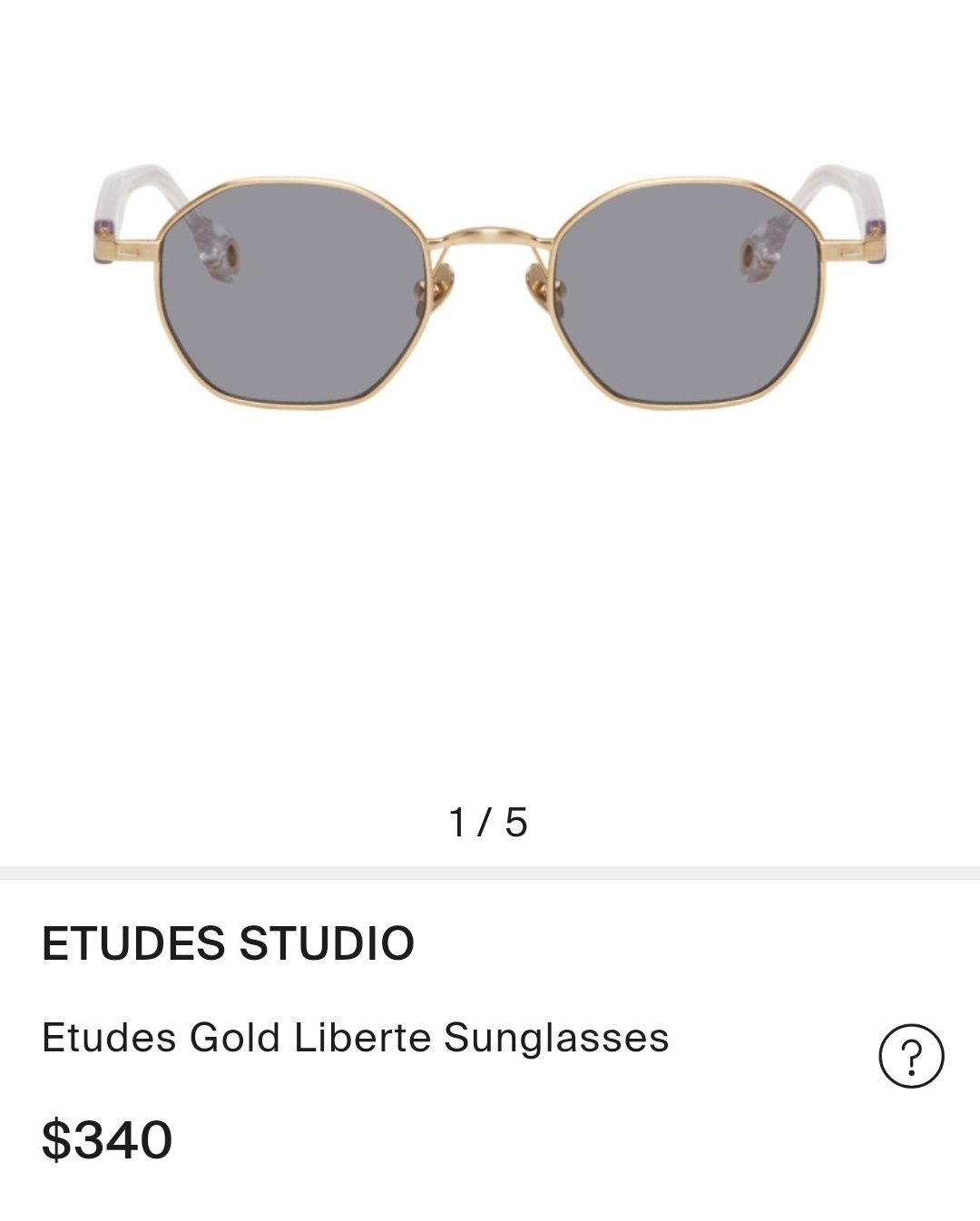 Слънчеви очила Études Gold Liberté Sunglasses