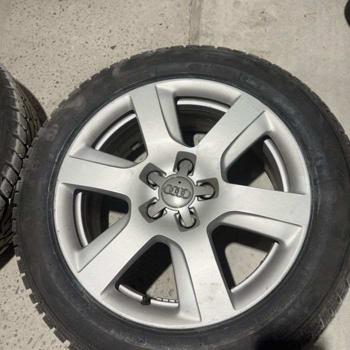 Джанти с нови зимни гуми на 100км 5х112 17 AUDI