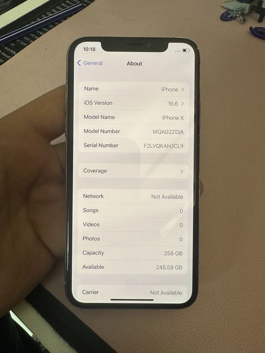 iPhone X 256GB impecabil functie perfecta baterie 81%