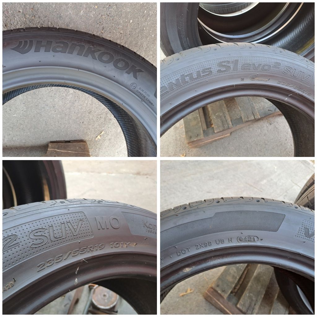 4бр. 235/55/19 Hankook Ventus S1 suv DOT 2021