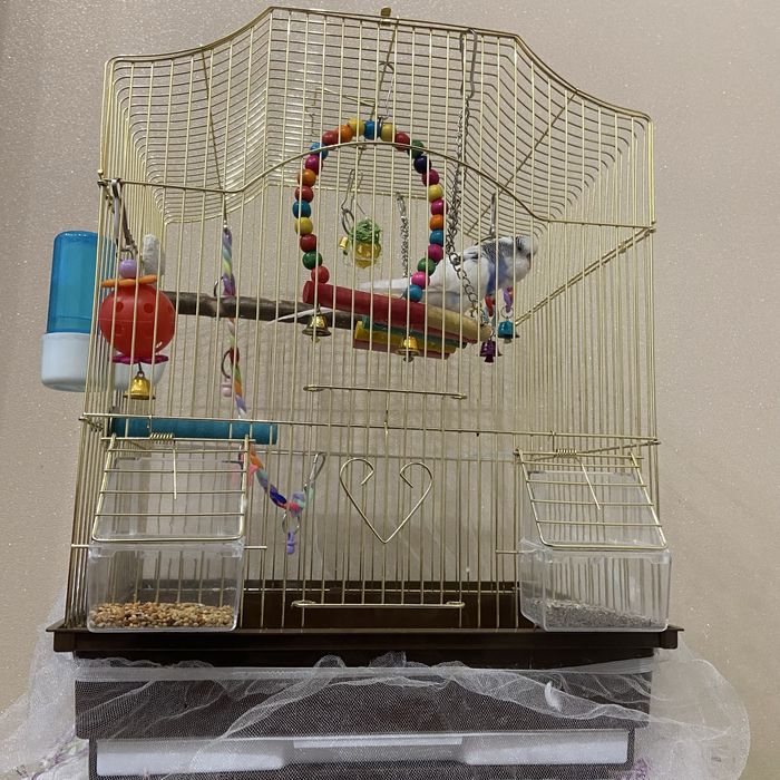 Клетка для попугая почти новая