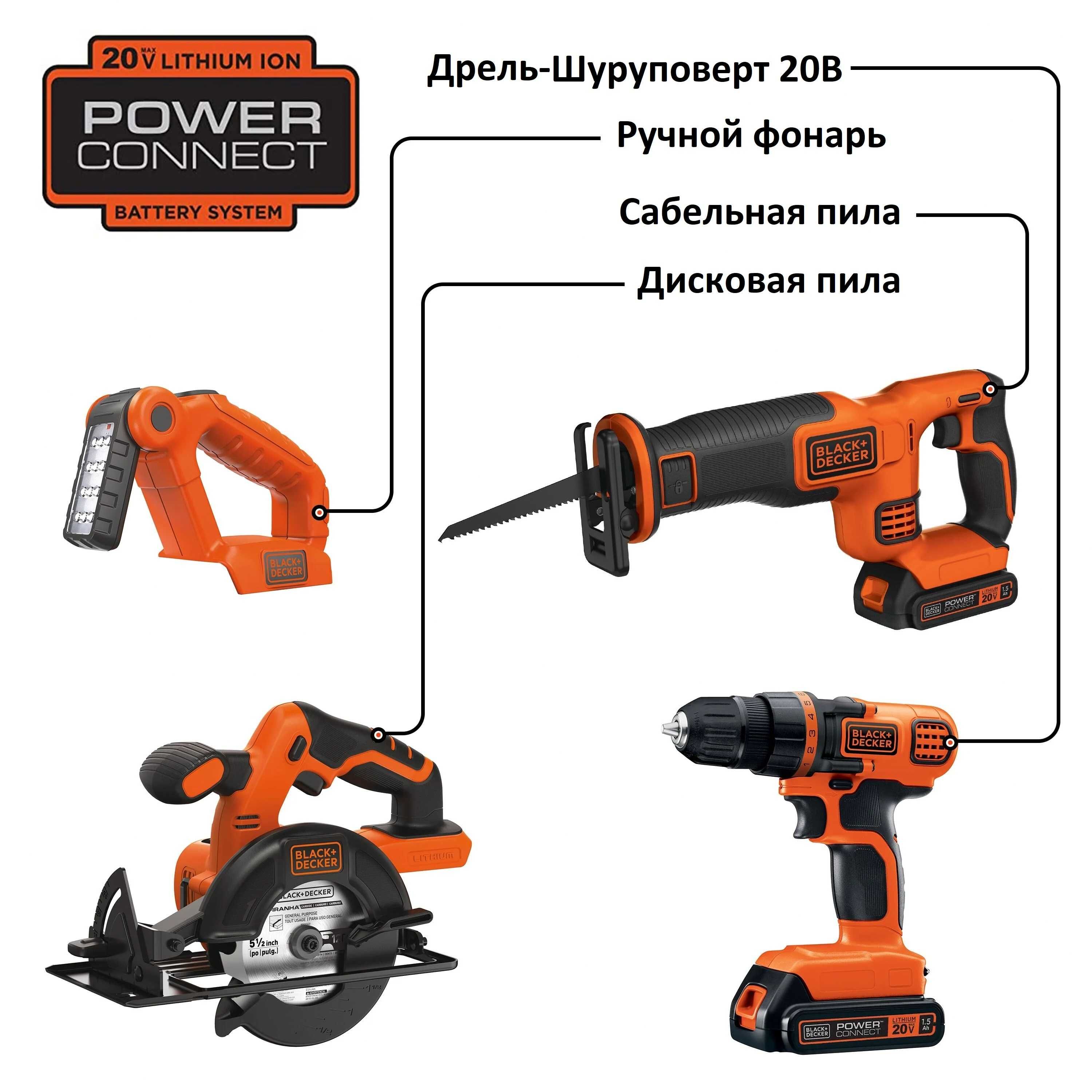 Аккумуляторный Набор инструментов Black And Decker 20V