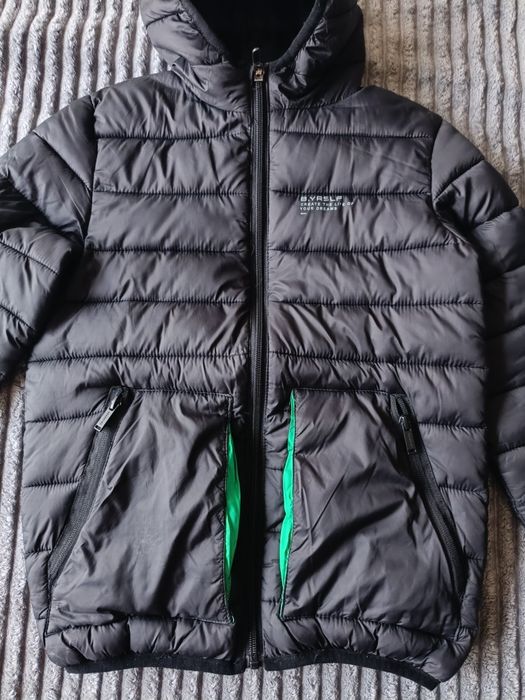 Есенно олекотено черно Яке Reserved,спортни долнища Primark, Decathlon