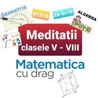 Meditatii matematica clasele IV-VIII experienta peste 30 ani