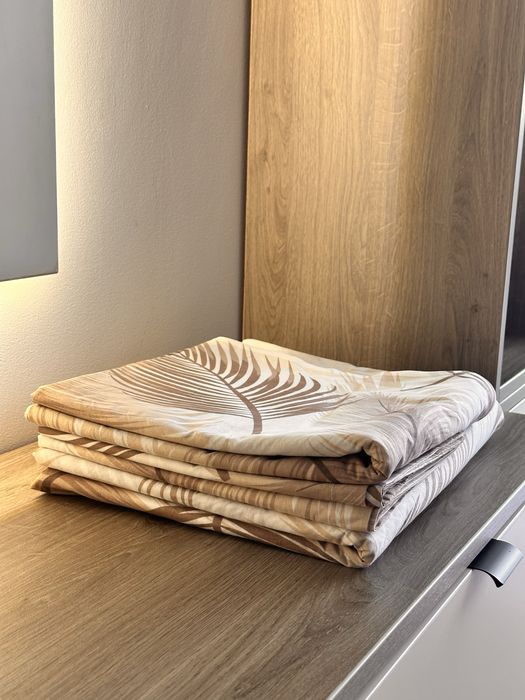 Lenjerie pat dublu matrimonial, bumbanc ranforce