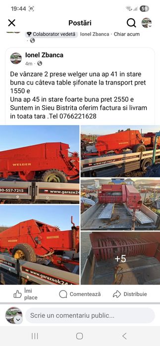 Presa welger ap 41 45