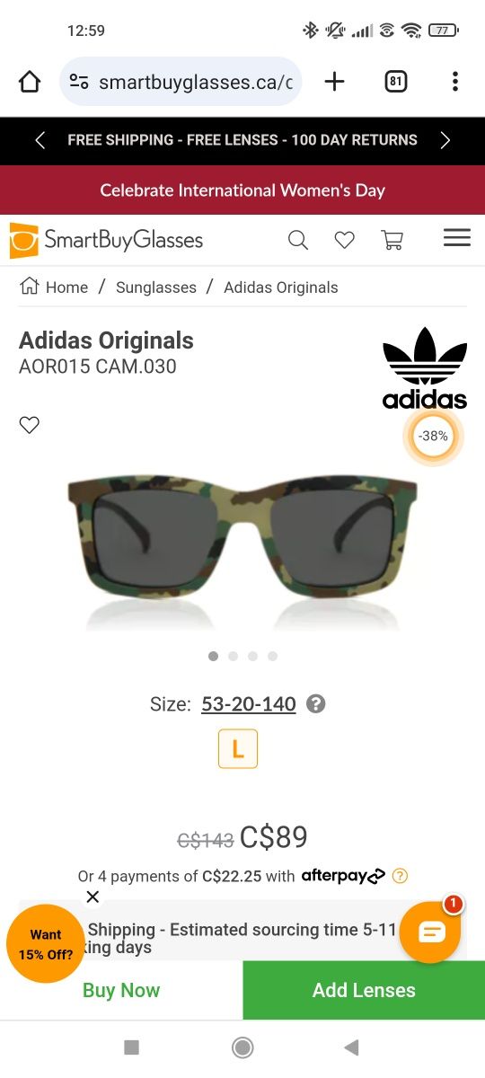 Ochelari Adidas Originals by Italia Independent
AOR015 CAM.030