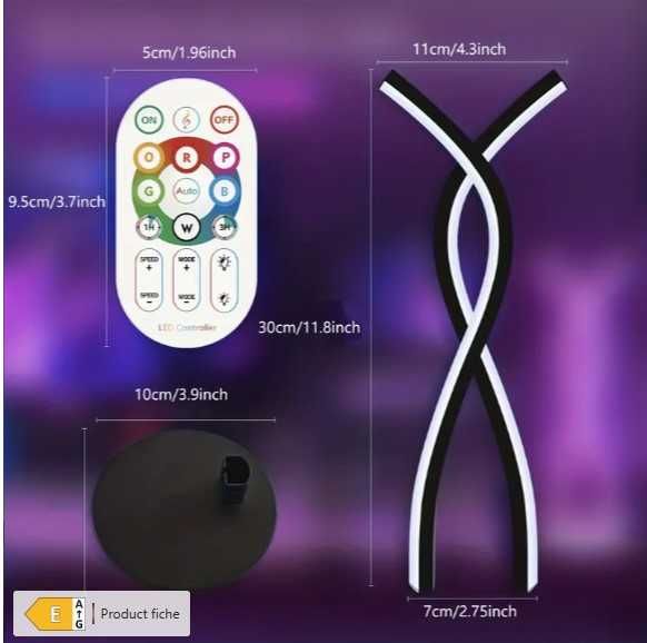 Lampa LED multiple culori pe USB