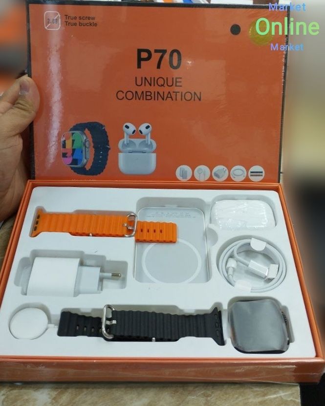 Smart Watch P70 komplekt, Смарт часы 4v1