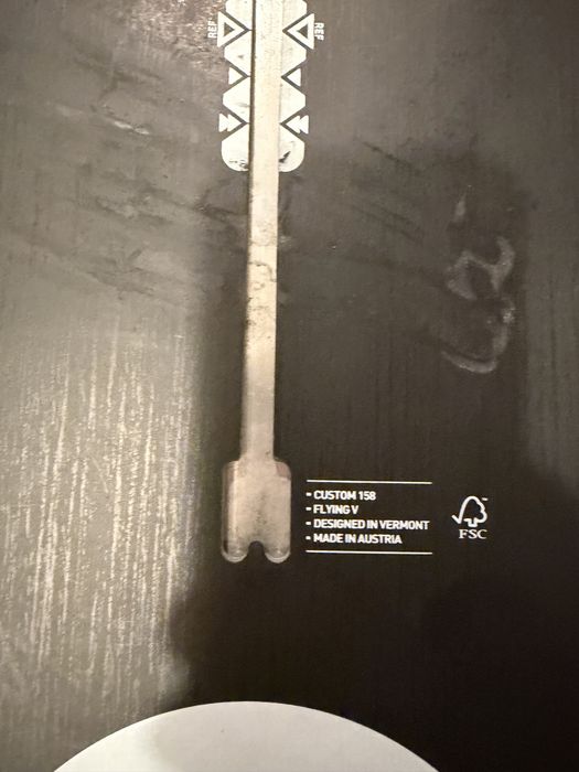 Placa de Snowbord BURTON 158cm Custom Flying V