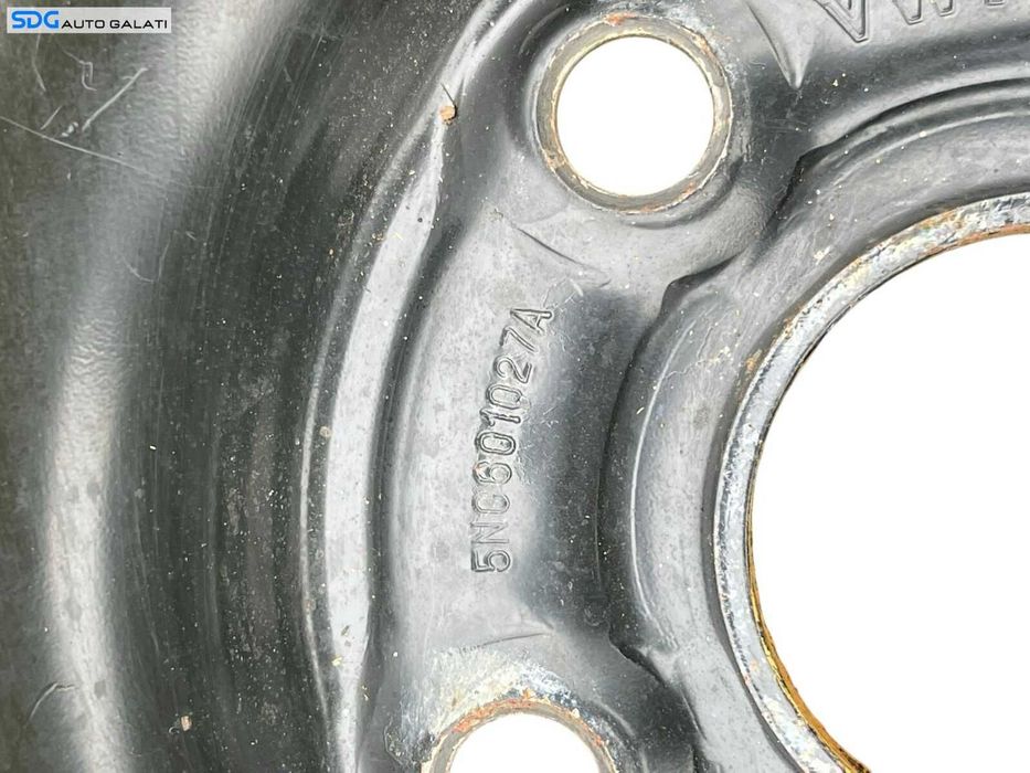 Roata Janta Tabla Rezerva Slim T145 80 18 R18 Continental Volkswagen Tiguan 5N 2007 - 2015 Cod 5N0601027E 5N0601027A [K0823]