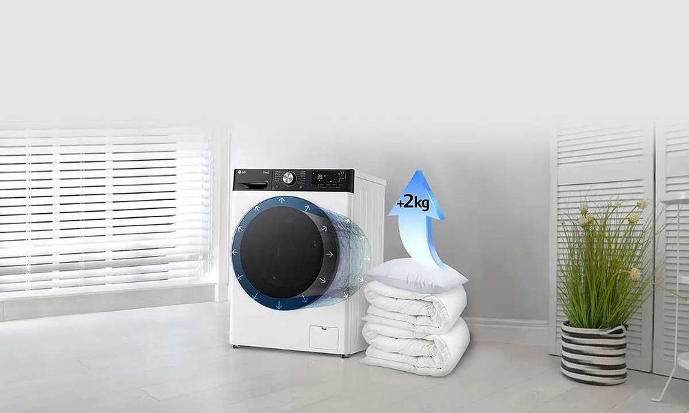 Masina de spalat rufe  slim cu uscator LG F2DR508SBW, AI DD ,alb