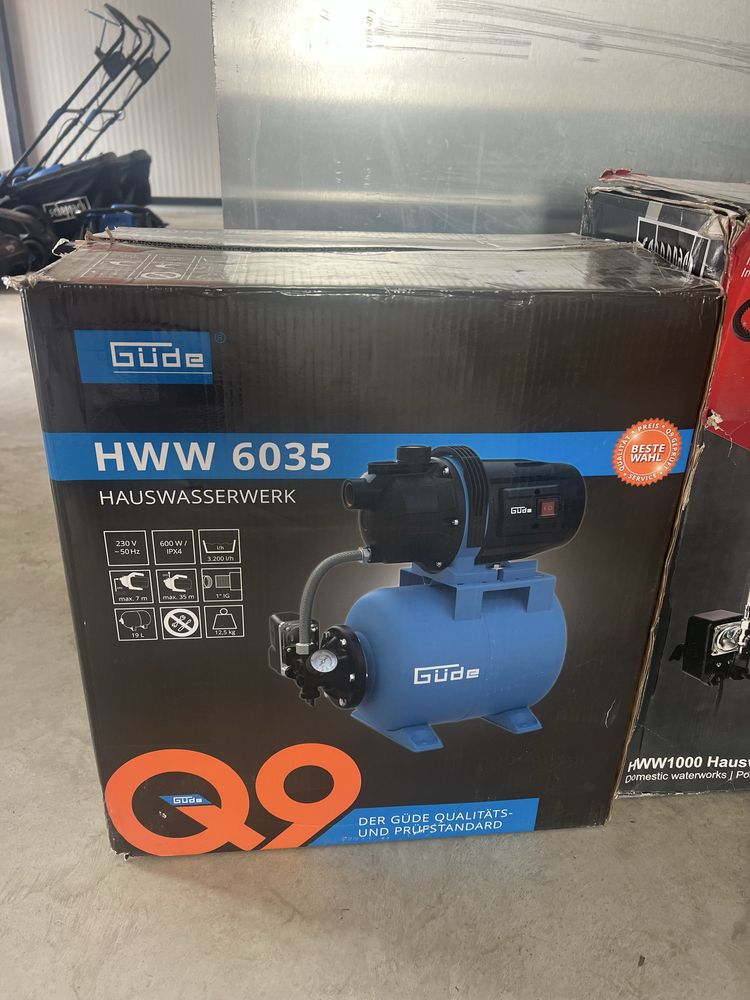 Хидрофор Scheppach 1300W , 1000W , Güde 600W