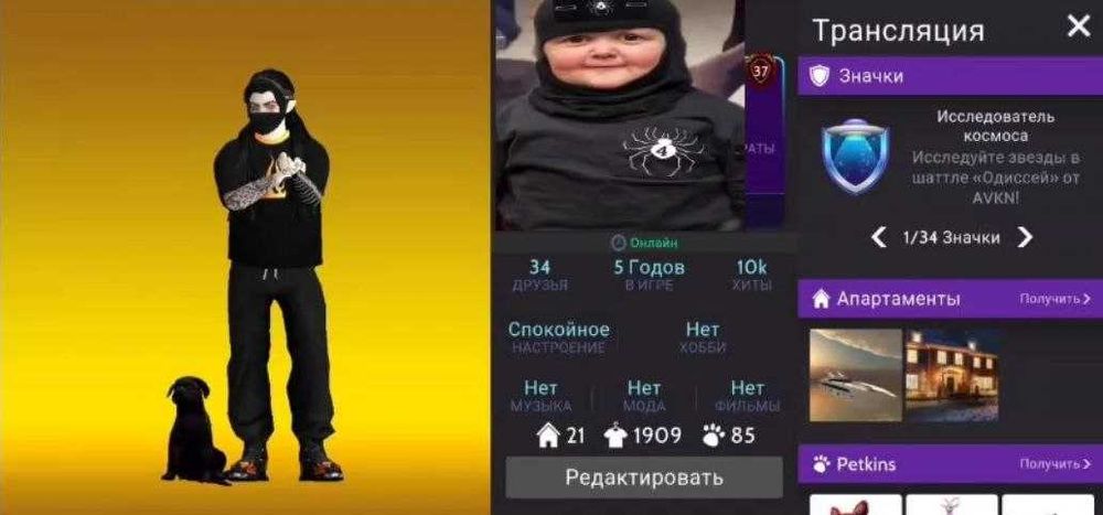 Avakin life. Игровой аккаунт.