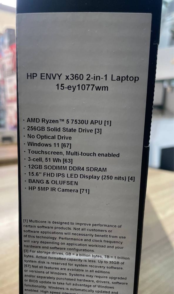 HP ENVY x360 15-ey1077wm + windows ornatib beramiz